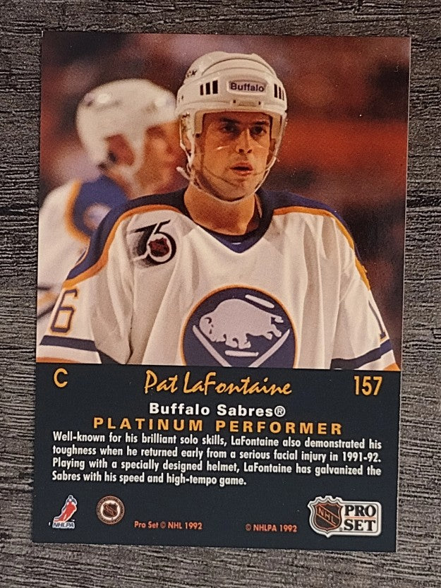1991-92 Pro Set Platinum #157 Pat LaFontaine
