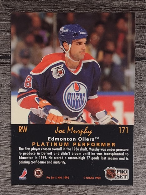 1991-92 Pro Set Platinum #171 Joe Murphy