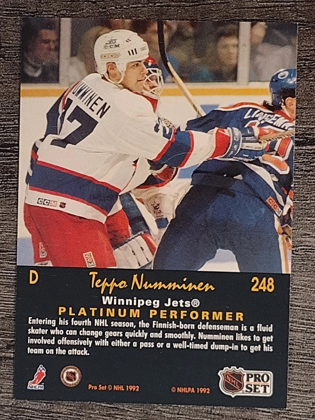 1991-92 Pro Set Platinum #248 Teppo Numminen