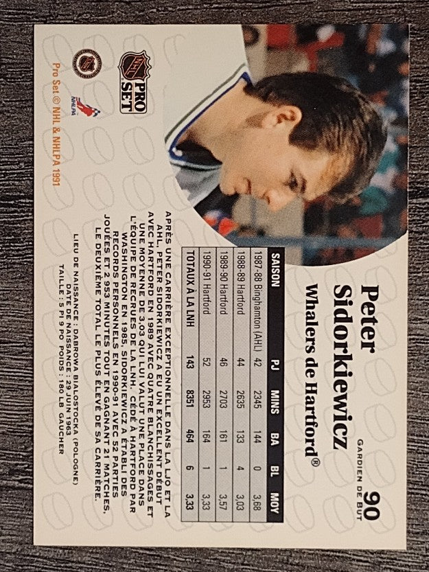 1991-92 Pro Set French #90 Peter Sidorkiewicz