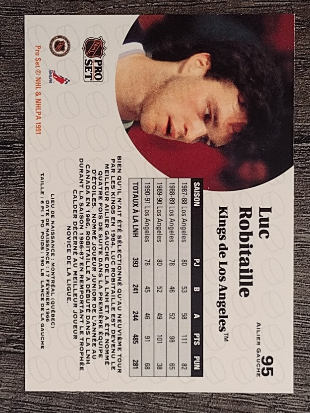 1991-92 Pro Set French #95 Luc Robitaille