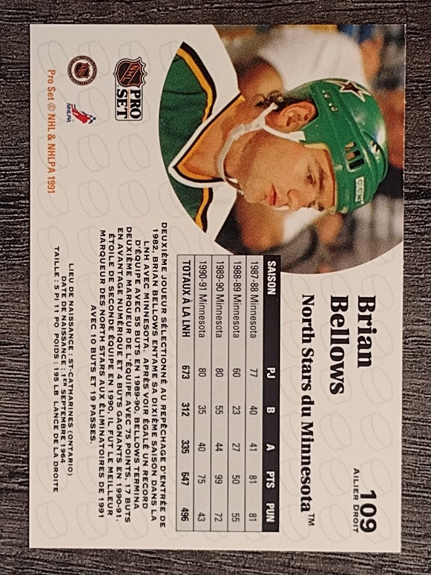 1991-92 Pro Set French #109 Brian Bellows