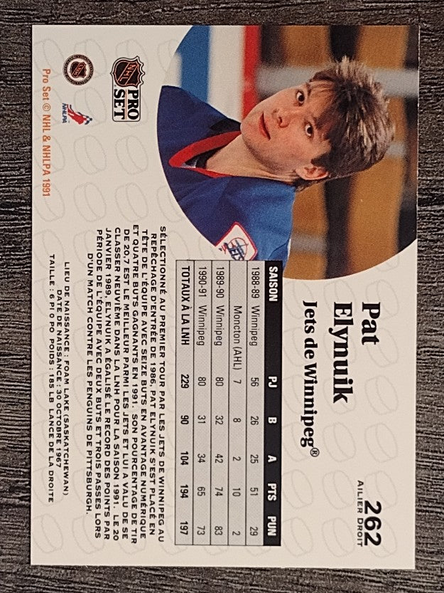 1991-92 Pro Set French #262 Pat Elynuik
