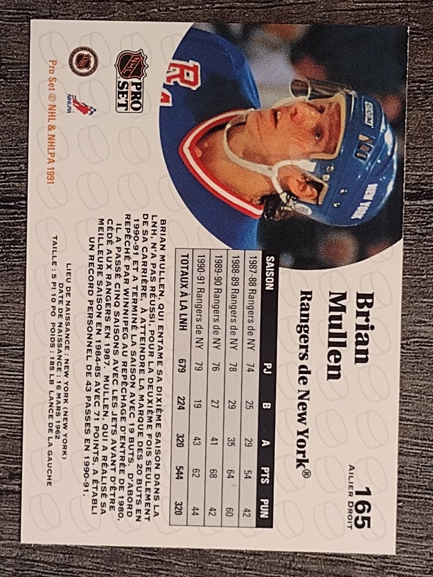 1991-92 Pro Set French #165 Brian Mullen
