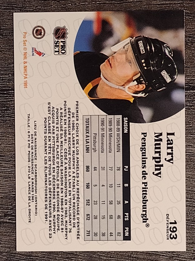 1991-92 Pro Set French #193 Larry Murphy
