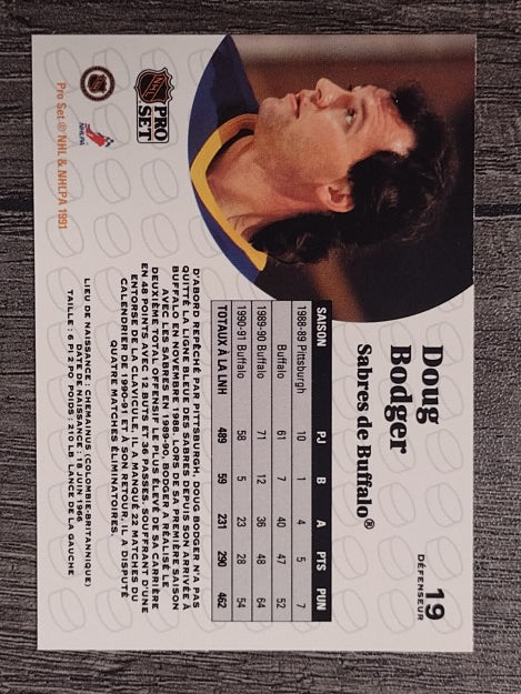1991-92 Pro Set French #19 Doug Bodger