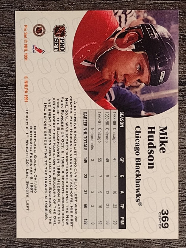 1991-92 Pro Set #369 Mike Hudson