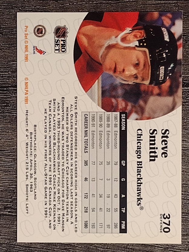 1991-92 Pro Set #370 Steve Smith