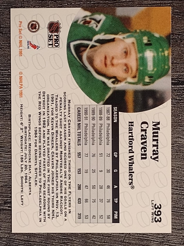 1991-92 Pro Set #393 Murray Craven