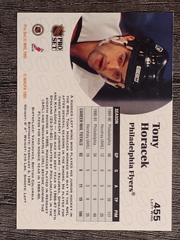 1991-92 Pro Set #455 Tony Horacek
