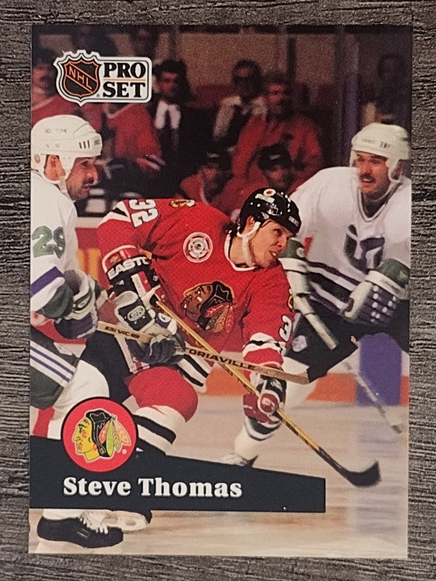 1991-92 Pro Set French #45 Steve Thomas