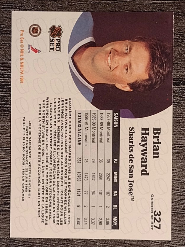 1991-92 Pro Set French #327 Brian Hayward