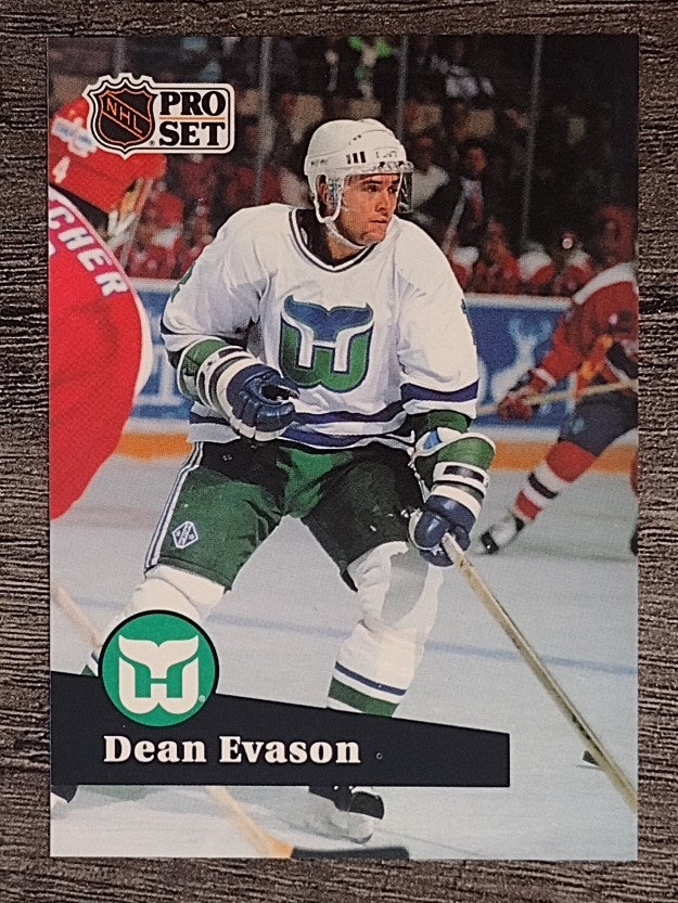 1991-92 Pro Set French #84 Dean Evason