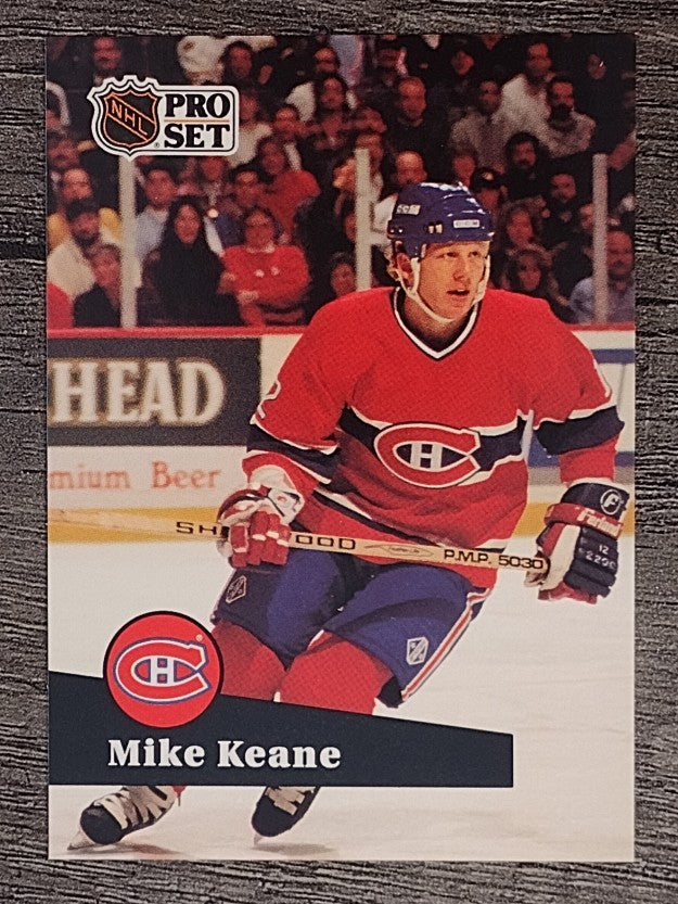 1991-92 Pro Set French #121 Mike Keane
