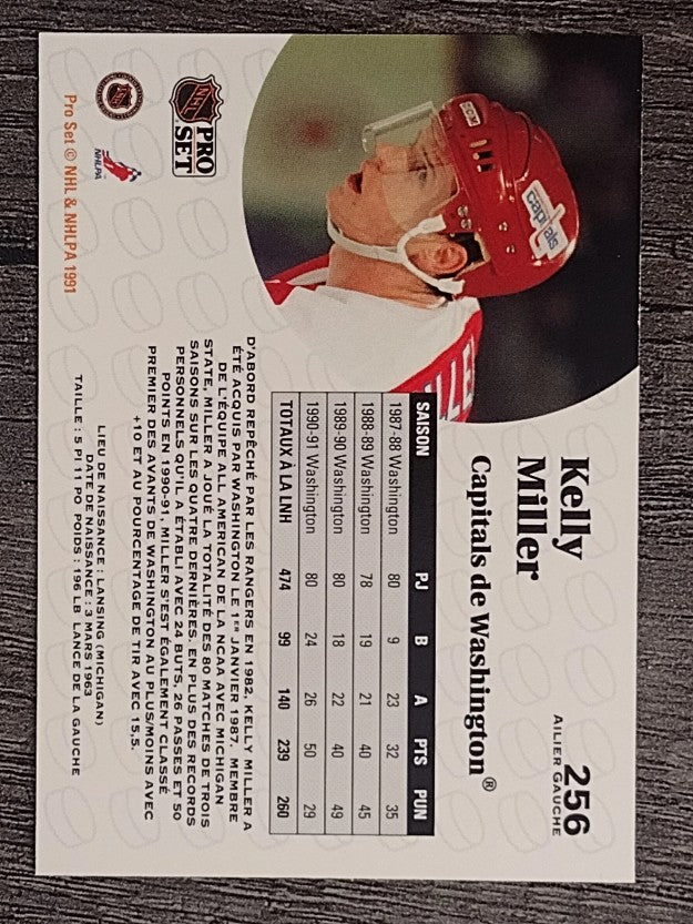 1991-92 Pro Set French #256 Kelly Miller