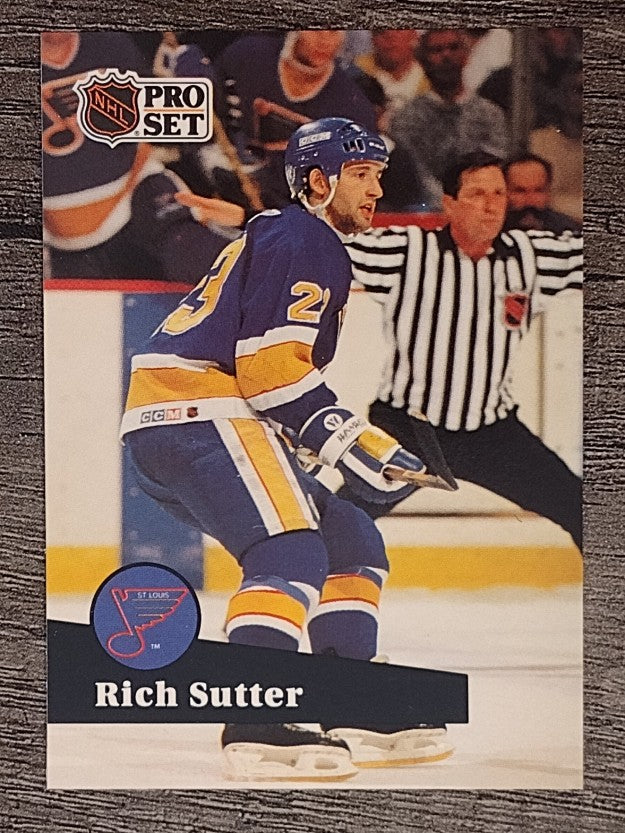 1991-92 Pro Set French #217 Rich Sutter