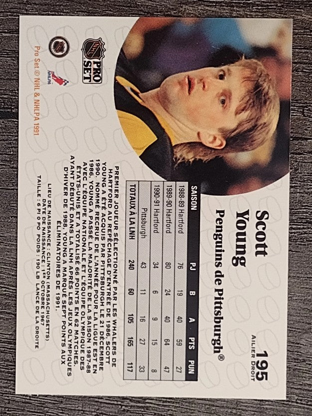 1991-92 Pro Set French #195 Scott Young