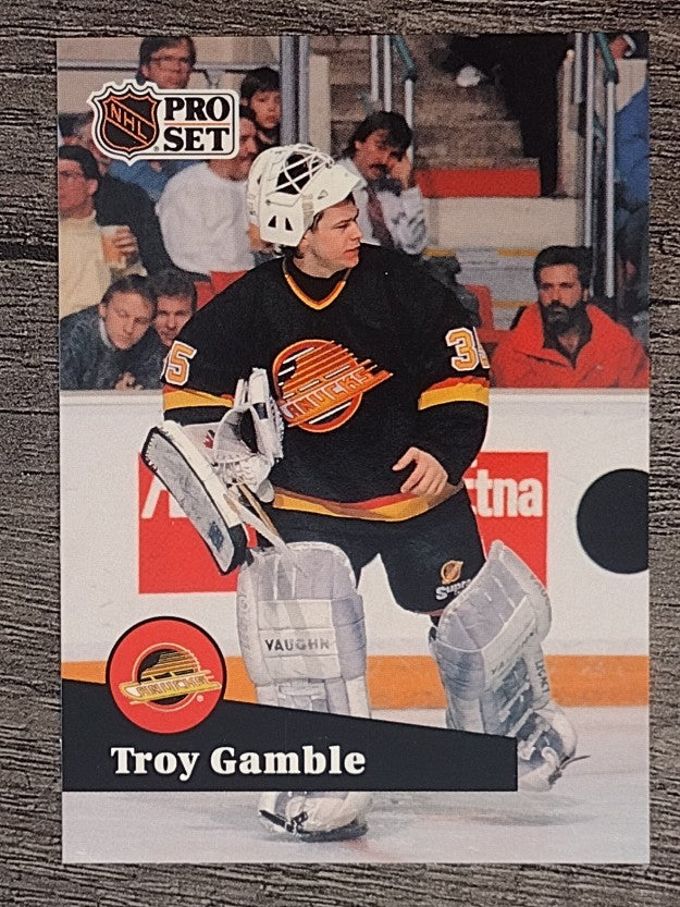 1991-92 Pro Set French #238 Troy Gamble