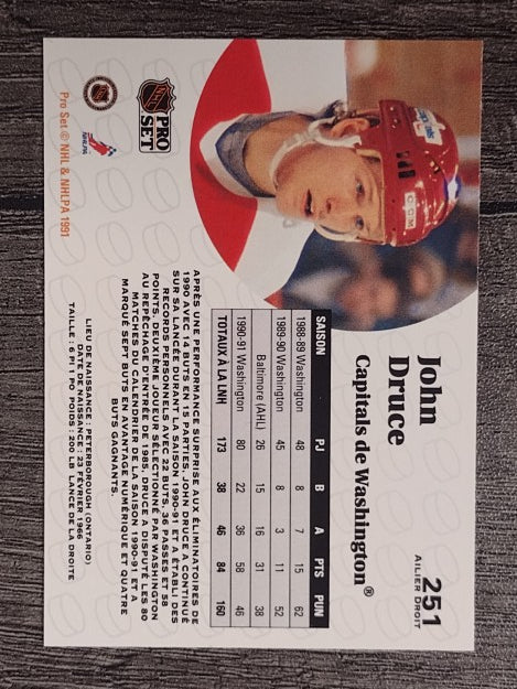 1991-92 Pro Set French #251 John Druce