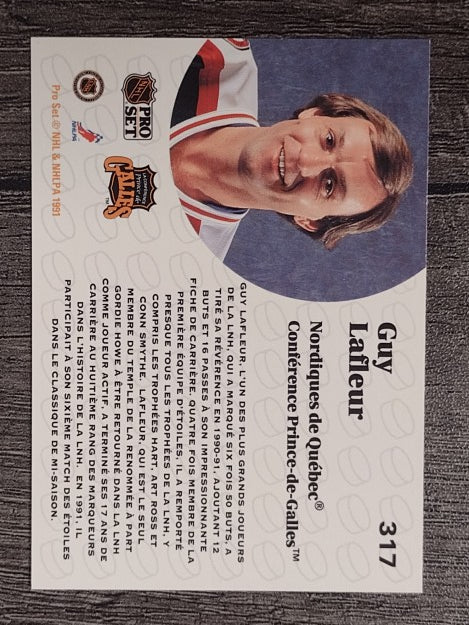 1991-92 Pro Set French #317 Guy Lafleur AS