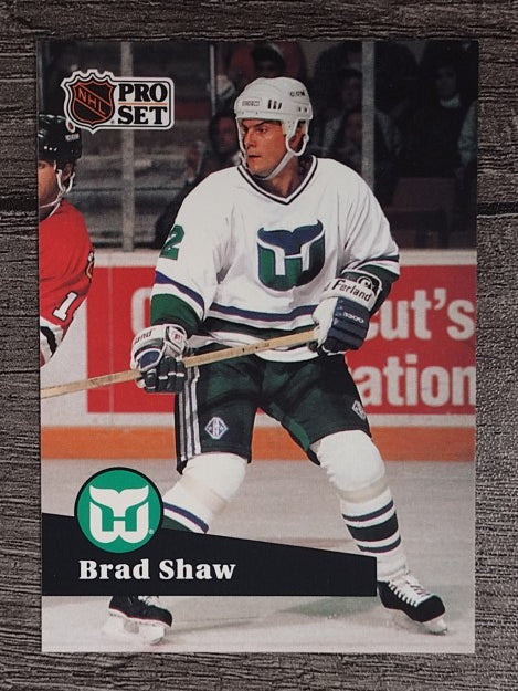 1991-92 Pro Set French #87 Brad Shaw