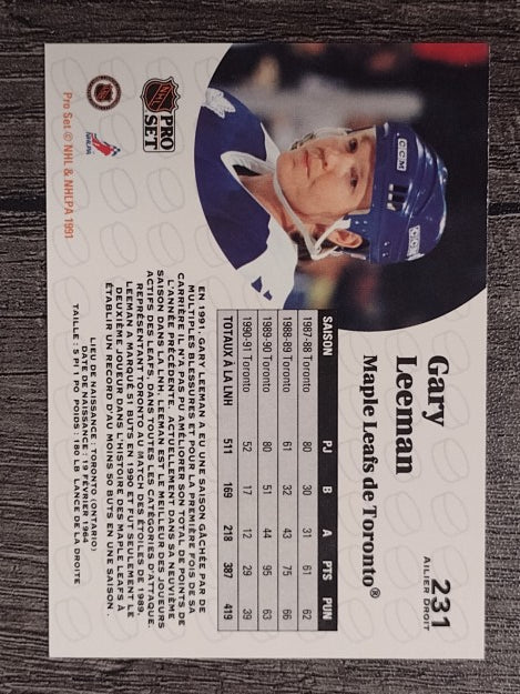 1991-92 Pro Set French #231 Gary Leeman
