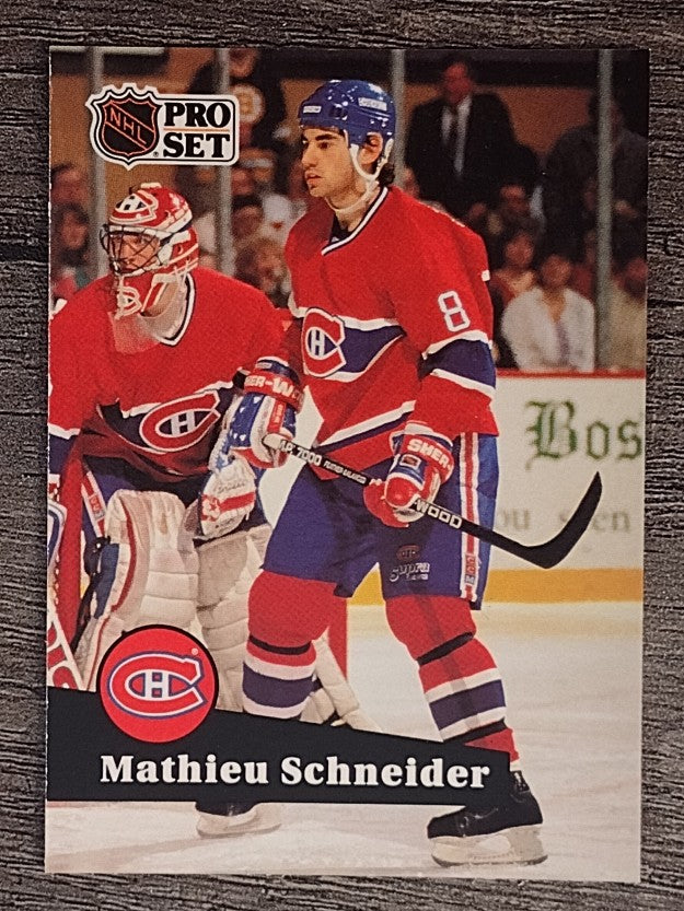 1991-92 Pro Set #119 Mathieu Schneider
