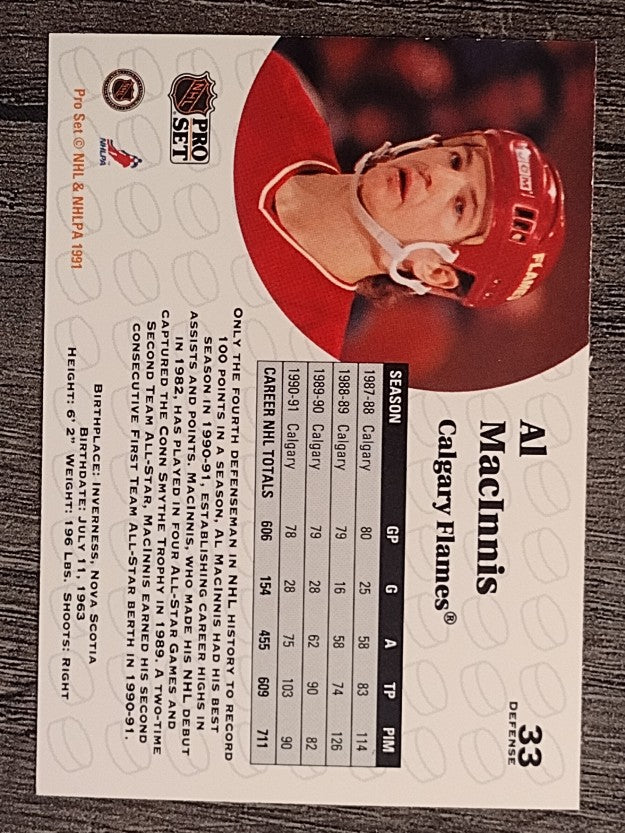 1991-92 Pro Set #33 Al MacInnis