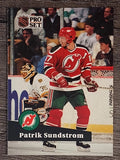 1991-92 Pro Set #141 Patrik Sundstrom