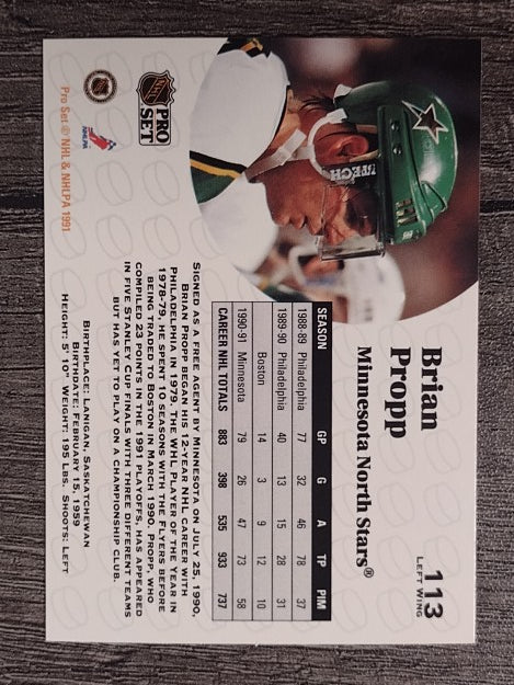 1991-92 Pro Set #113 Brian Propp