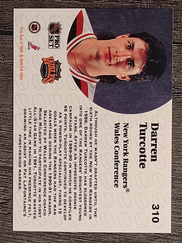1991-92 Pro Set #310 Darren Turcotte AS