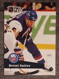 1991-92 Pro Set French #154 Brent Sutter