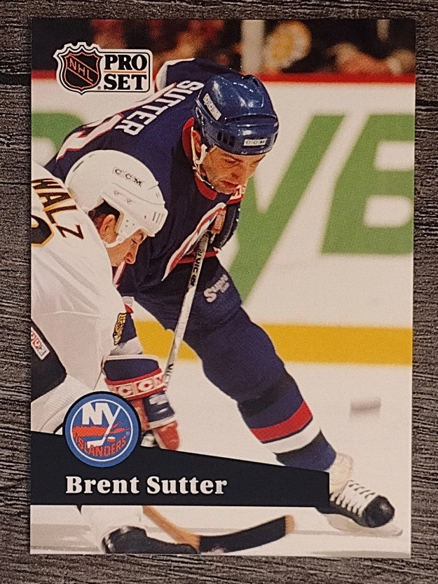 1991-92 Pro Set French #154 Brent Sutter