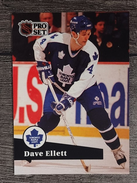 1991-92 Pro Set French #230 Dave Ellett