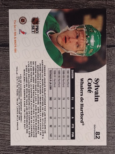 1991-92 Pro Set French #82 Sylvain Cote