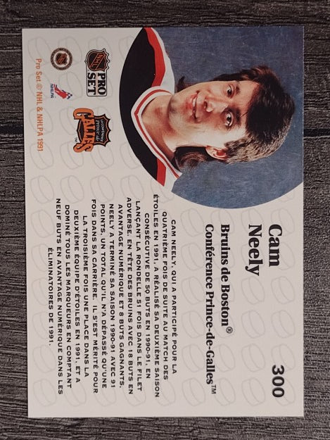 1991-92 Pro Set French #300 Cam Neely AS