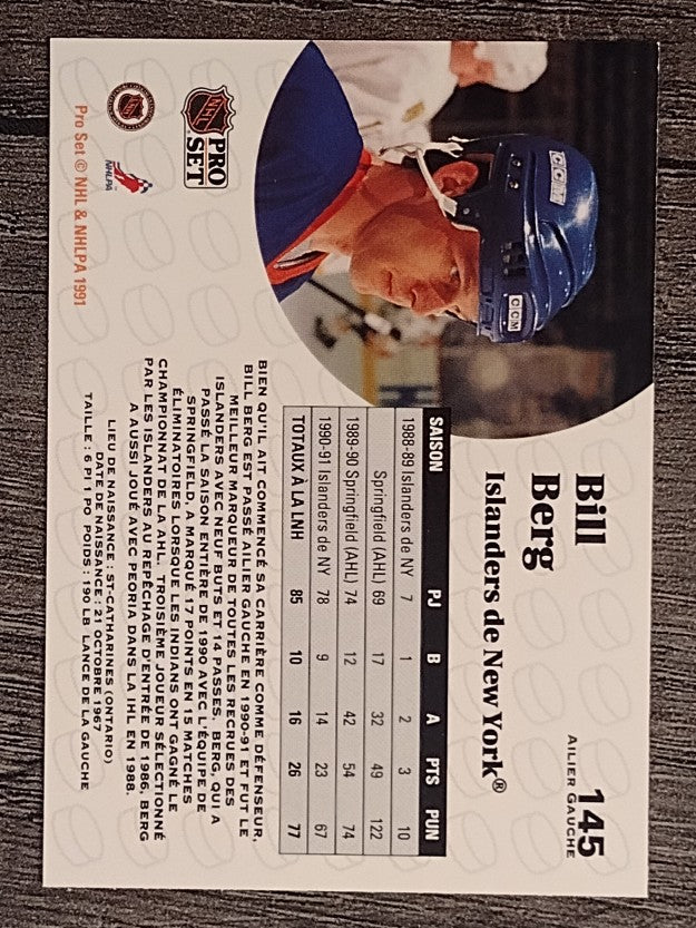 1991-92 Pro Set French #145 Bill Berg