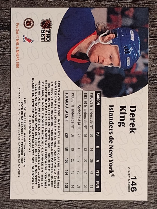 1991-92 Pro Set French #146 Derek King