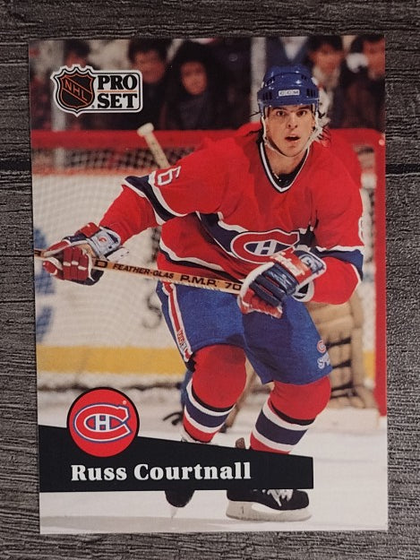 1991-92 Pro Set French #126 Russ Courtnall