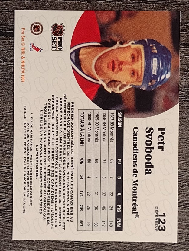 1991-92 Pro Set French #123 Petr Svoboda