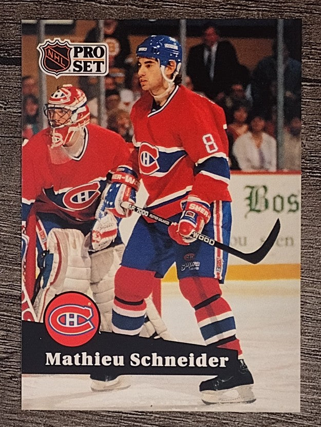 1991-92 Pro Set French #119 Mathieu Schneider