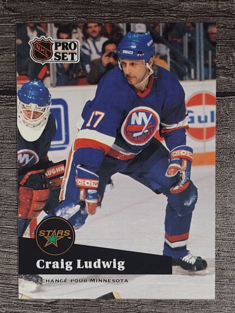 1991-92 Pro Set French #155 Craig Ludwig