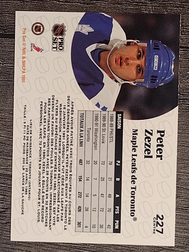 1991-92 Pro Set French #227 Peter Zezel