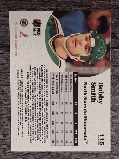 1991-92 Pro Set French #115 Bobby Smith