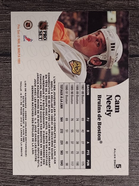 1991-92 Pro Set French #5 Cam Neely
