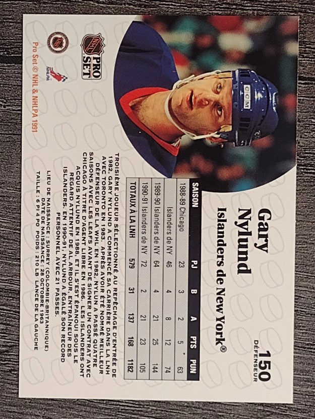 1991-92 Pro Set French #150 Gary Nylund