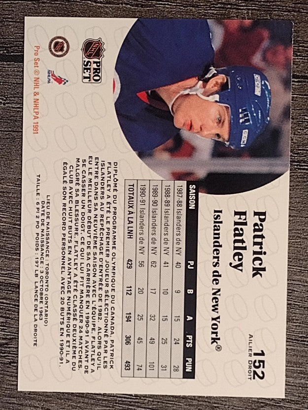 1991-92 Pro Set French #152 Pat Flatley