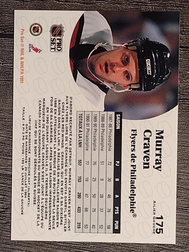 1991-92 Pro Set French #175 Murray Craven
