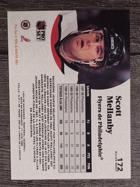 1991-92 Pro Set French #172 Scott Mellanby