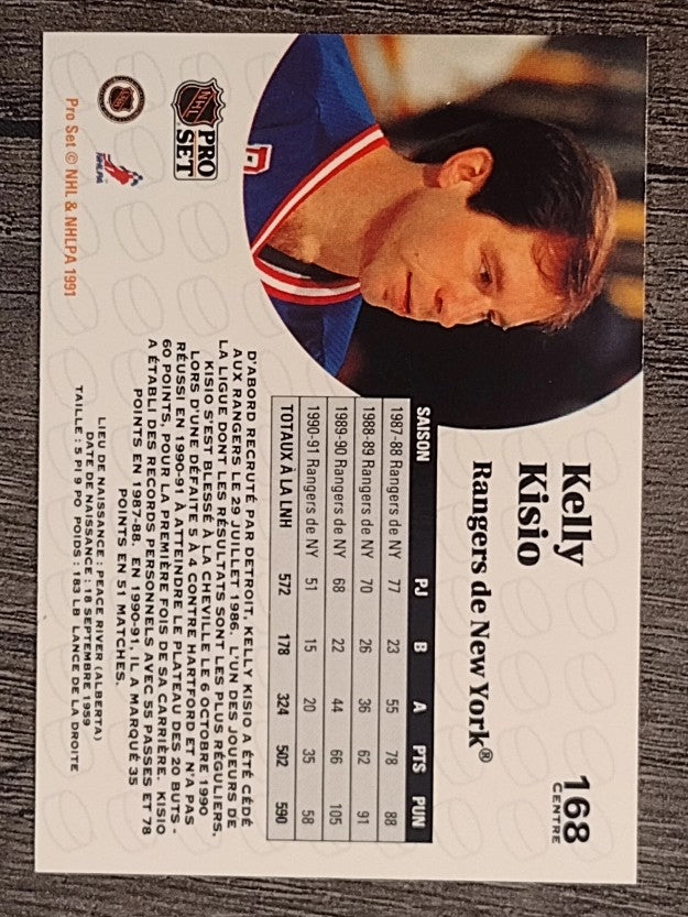 1991-92 Pro Set French #168 Kelly Kisio